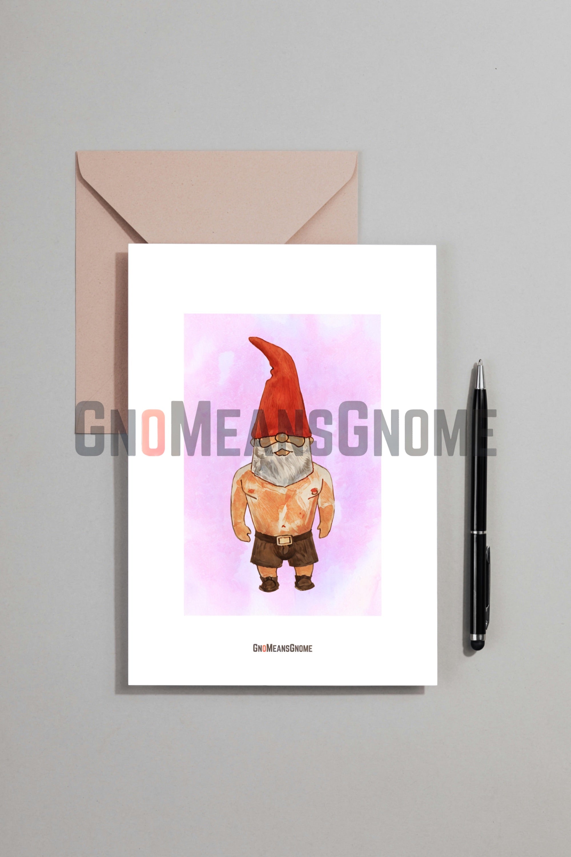 The Gnome With Bare Chest & Shorts - Digital Art / Print
