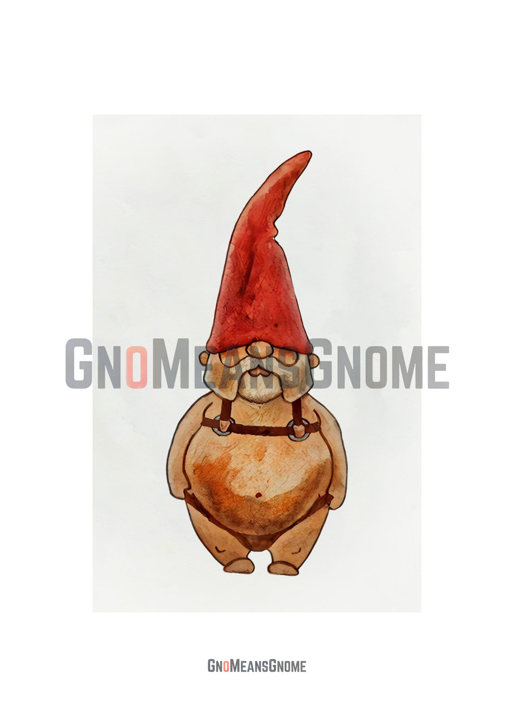 The Gnome In Harness & Thong - Digital Art / Print