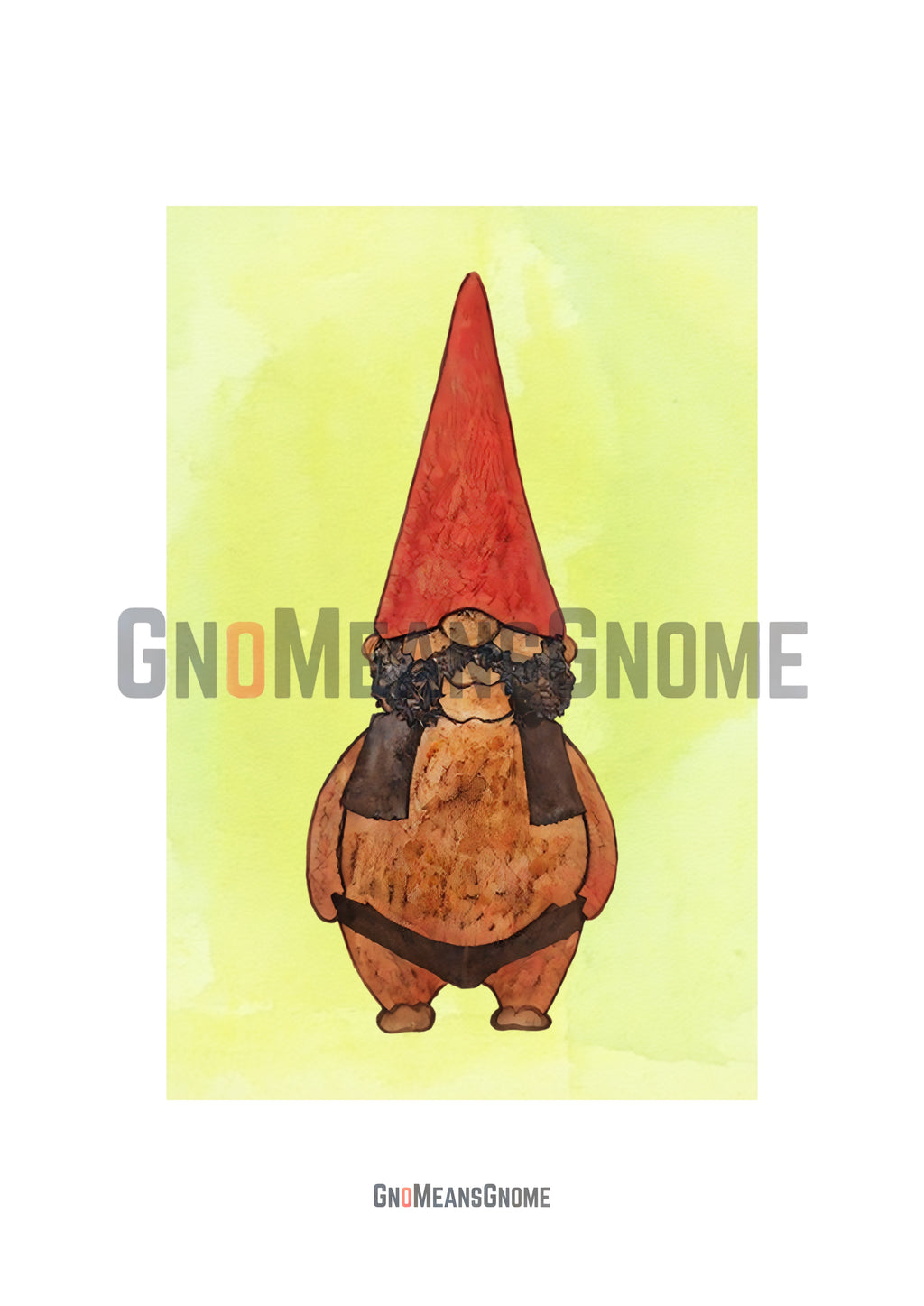 The Gnome In Vest & Briefs - Digital Art / Print